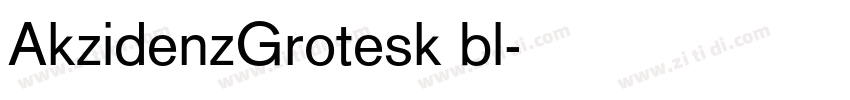 AkzidenzGrotesk bl字体转换